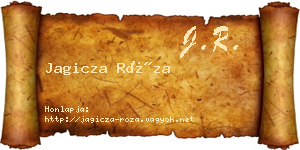 Jagicza Róza névjegykártya